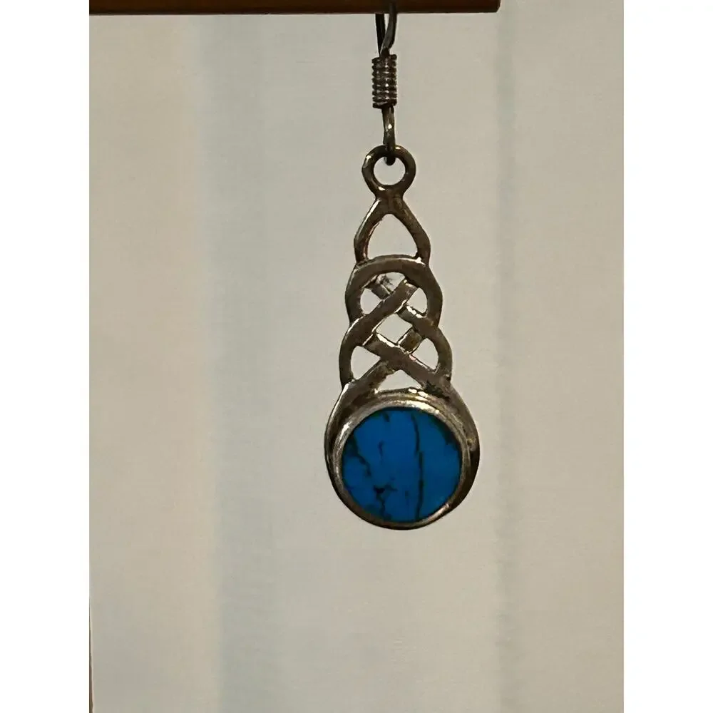 925 Sterling Silver Turquoise Earrings NWOT